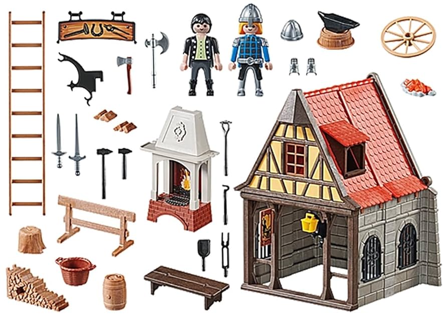 Amazon.co.jp: プレイモービル 70956 中世の鍛冶屋 [並行輸入品